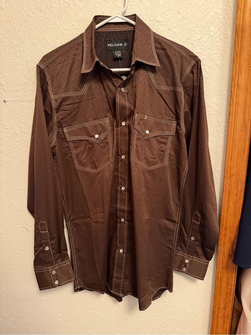Men's Brown Western Snap-Front Shirt